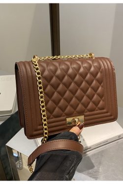 High-End Diamond-Pattern Crossbody Bag - 2025 Versatile Small Square Shoulder Bag for Casual Fashion
