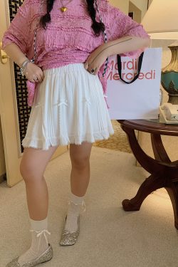 High-End Draped Half Skirt for Women, Plus Size Flattering Summer 2025, Curvy Fit, Belly-Covering Style