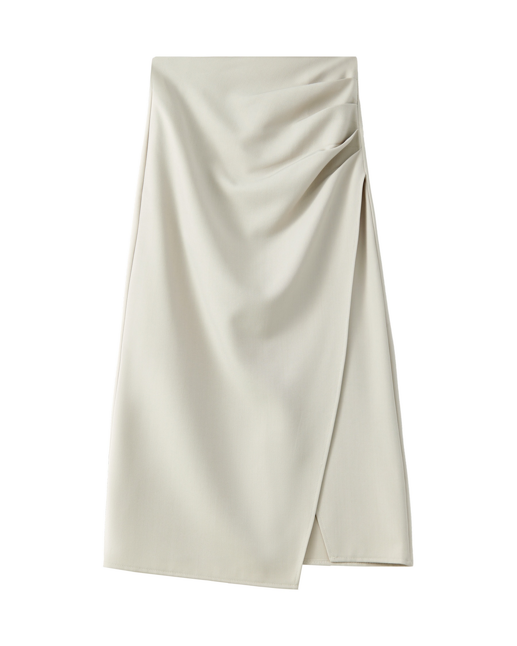 High-End Gray Irregular A-Line Skirt, Pleated Bodycon Mid-Length Style for Trendy Looks High-End Gray Irregular A-Line Skirt, Pleated Bodycon Mid-Length Style for Trendy Looks