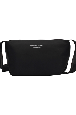 High-End Lightweight Nylon Crossbody Bag for Women - Portable Commuting Travel Style with Wide Strap