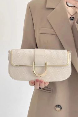High-End Minimalist Small Square Bag - Versatile Diamond Quilted Chain Crossbody Underarm Shoulder Bag 2023 Trend