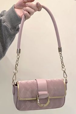 High-End Minimalist Small Square Bag - Versatile Diamond Quilted Chain Crossbody Underarm Shoulder Bag 2023 Trend
