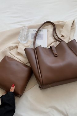 High-End Minimalist Tote Bag for Women - Large Capacity Commuter Handbag with Niche Design