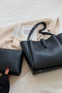 High-End Minimalist Tote Bag for Women - Large Capacity Commuter Handbag with Niche Design