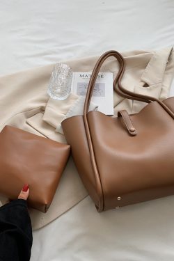 High-End Minimalist Tote Bag for Women - Large Capacity Commuter Handbag with Niche Design