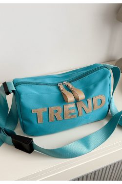 High-End Nylon Women's Crossbody Bag 2025 - Large Capacity Toast Pillow Design with Wide Shoulder Strap