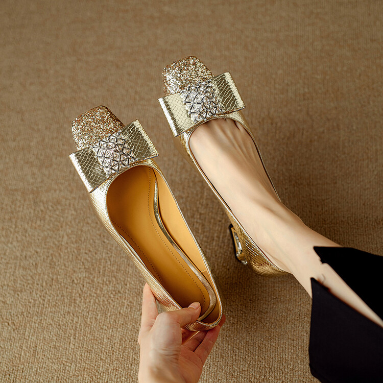 High-End Rhinestone Bow Single Shoes for Women - Italian Summer Fashion High Heels High-End Rhinestone Bow Single Shoes for Women - Italian Summer Fashion High Heels