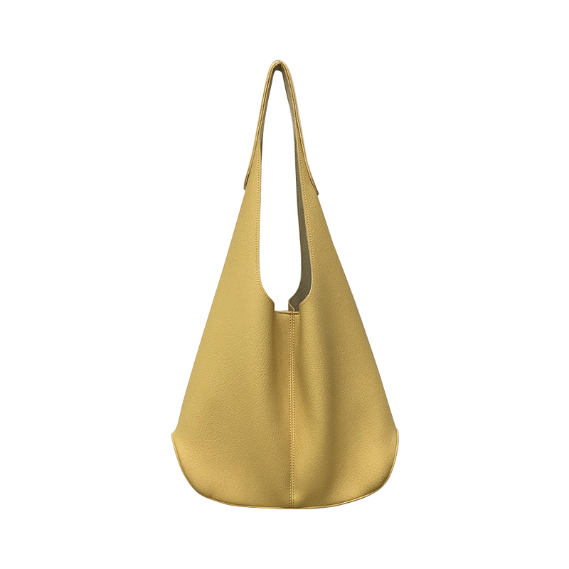 High-End Soft Creamy Yellow Large Capacity Shoulder Tote Bag - Influencer Style, Fashionable and Chic for Everyday Use High-End Soft Creamy Yellow Large Capacity Shoulder Tote Bag - Influencer Style, Fashionable and Chic for Everyday Use