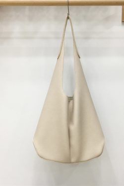 High-End Soft Creamy Yellow Large Capacity Shoulder Tote Bag - Influencer Style, Fashionable and Chic for Everyday Use