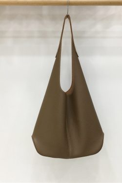 High-End Soft Creamy Yellow Large Capacity Shoulder Tote Bag - Influencer Style, Fashionable and Chic for Everyday Use