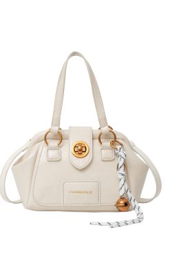 High-End Textured Bowling Bag for Women, Trendy Shoulder Crossbody Clip Bag, Fashionable 2025 Style