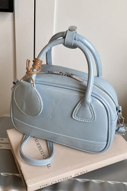 High-End Textured Handbag for Women - Trendy Bowling Tote & Crossbody Bag, Fashionable Design for 2025