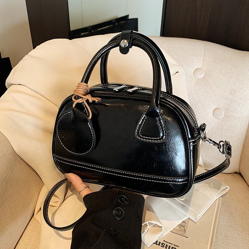 High-End Textured Handbag for Women - Trendy Bowling Tote & Crossbody Bag, Fashionable Design for 2025 High-End Textured Handbag for Women - Trendy Bowling Tote & Crossbody Bag, Fashionable Design for 2025