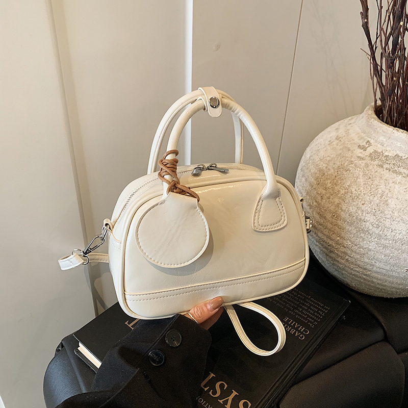 High-End Textured Handbag for Women - Trendy Bowling Tote & Crossbody Bag, Fashionable Design for 2025 High-End Textured Handbag for Women - Trendy Bowling Tote & Crossbody Bag, Fashionable Design for 2025