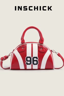 High-End Women's Spliced Handheld Pillow Bag - 2024 Autumn/Winter Crossbody Boston Style