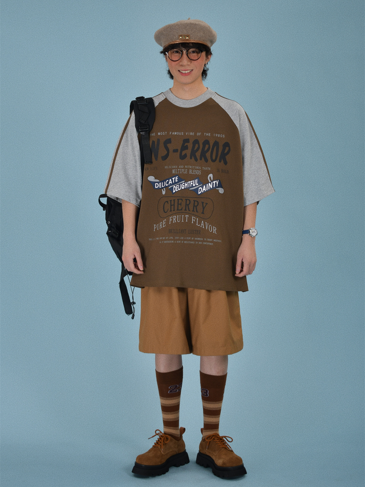 High Neck Loose Short Sleeve T-Shirt - Handmade Vintage Sports Style Unisex Summer Top - Trendy Casual Fashion High Neck Loose Short Sleeve T-Shirt - Handmade Vintage Sports Style Unisex Summer Top - Trendy Casual Fashion