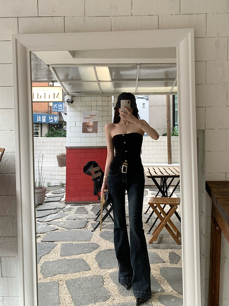 High-Quality Comic Print Long Legs Women's Vintage Mid-High Waist Slimming Flared Jeans for Summer Fashion High-Quality Comic Print Long Legs Women's Vintage Mid-High Waist Slimming Flared Jeans for Summer Fashion