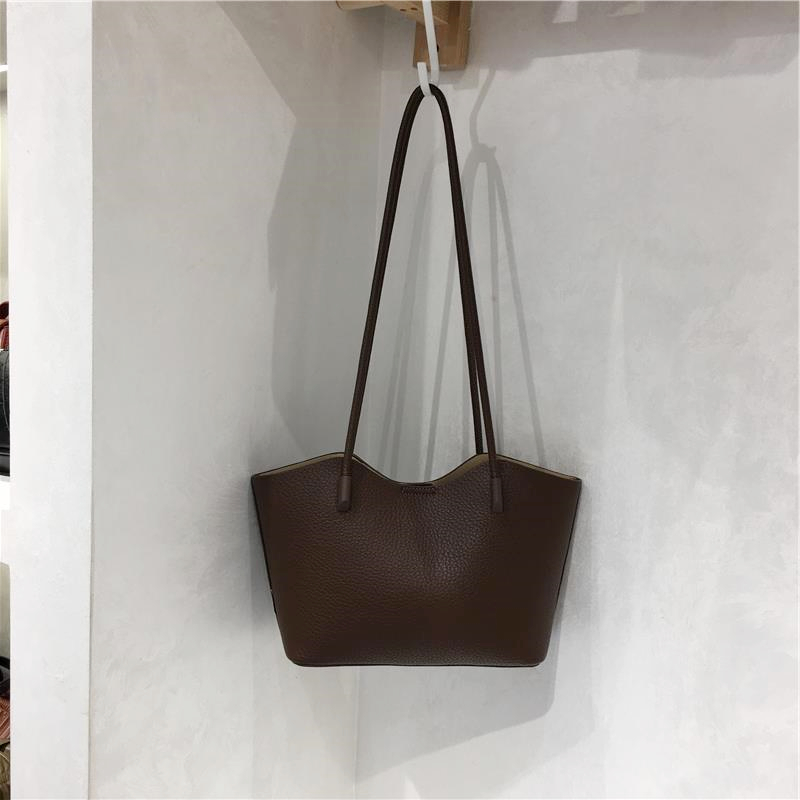 High-Quality Lychee Texture Women's Shoulder Tote Bag - Simple Versatile Commuter Style for Everyday Use High-Quality Lychee Texture Women's Shoulder Tote Bag - Simple Versatile Commuter Style for Everyday Use