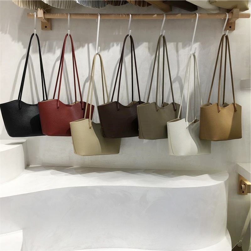 High-Quality Lychee Texture Women's Shoulder Tote Bag - Simple Versatile Commuter Style for Everyday Use High-Quality Lychee Texture Women's Shoulder Tote Bag - Simple Versatile Commuter Style for Everyday Use