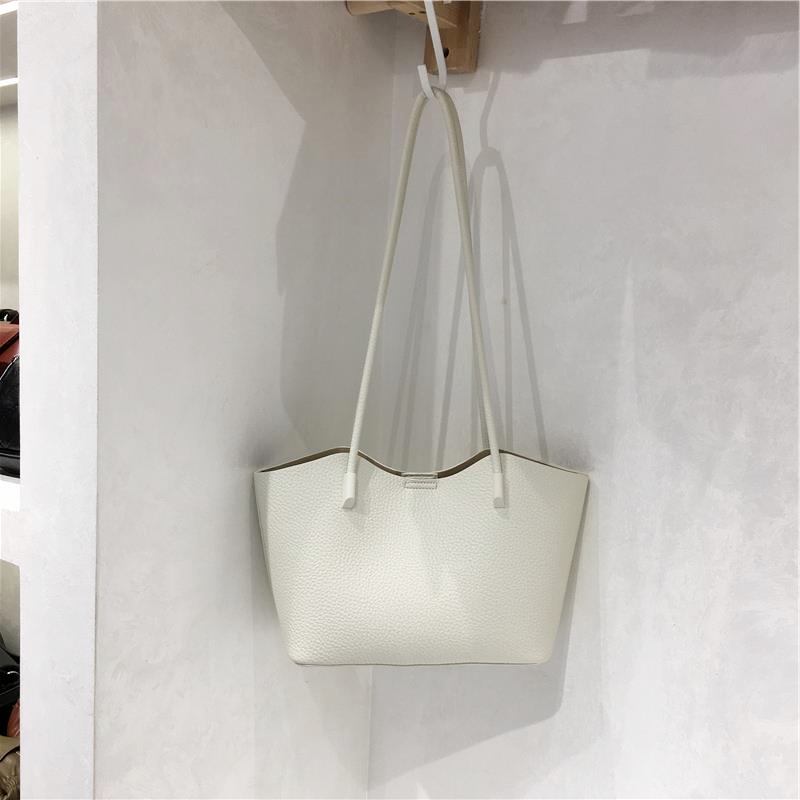 High-Quality Lychee Texture Women's Shoulder Tote Bag - Simple Versatile Commuter Style for Everyday Use High-Quality Lychee Texture Women's Shoulder Tote Bag - Simple Versatile Commuter Style for Everyday Use