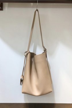 High-Quality Minimalist Lychee Pattern Women's Single Shoulder Crossbody Bucket Bag - Large Capacity Tote for Everyday Use