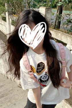 High Street American-Style Embroidered Badge Cotton Short-Sleeve T-Shirt for Girls - Summer Fashion for Junior High and High School