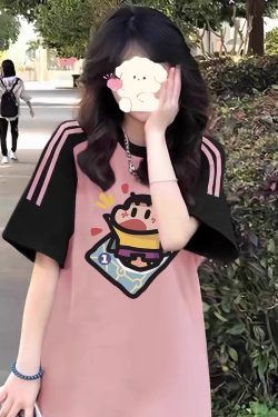 High Street American-Style Three-Stripe Short Sleeve T-Shirt for Girls - Summer Model for Middle & High School Students