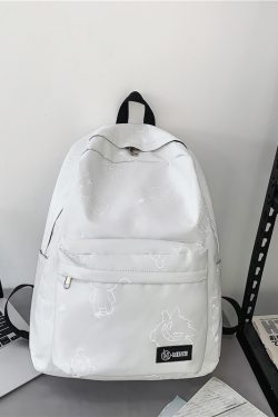 High Street Graffiti Reflective Backpack for Students - Large Capacity Unisex Design for Men and Women