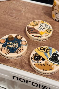 High-Value Small Dog Mug with Lid and Spoon for Office, Cute Water Cup, Oatmeal Breakfast Mug, Pet Lover Gift