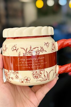 High-Value Small Dog Mug with Lid and Spoon for Office, Cute Water Cup, Oatmeal Breakfast Mug, Pet Lover Gift