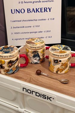 High-Value Small Dog Mug with Lid and Spoon for Office, Cute Water Cup, Oatmeal Breakfast Mug, Pet Lover Gift