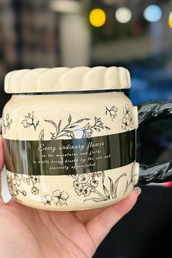 High-Value Small Dog Mug with Lid and Spoon for Office, Cute Water Cup, Oatmeal Breakfast Mug, Pet Lover Gift