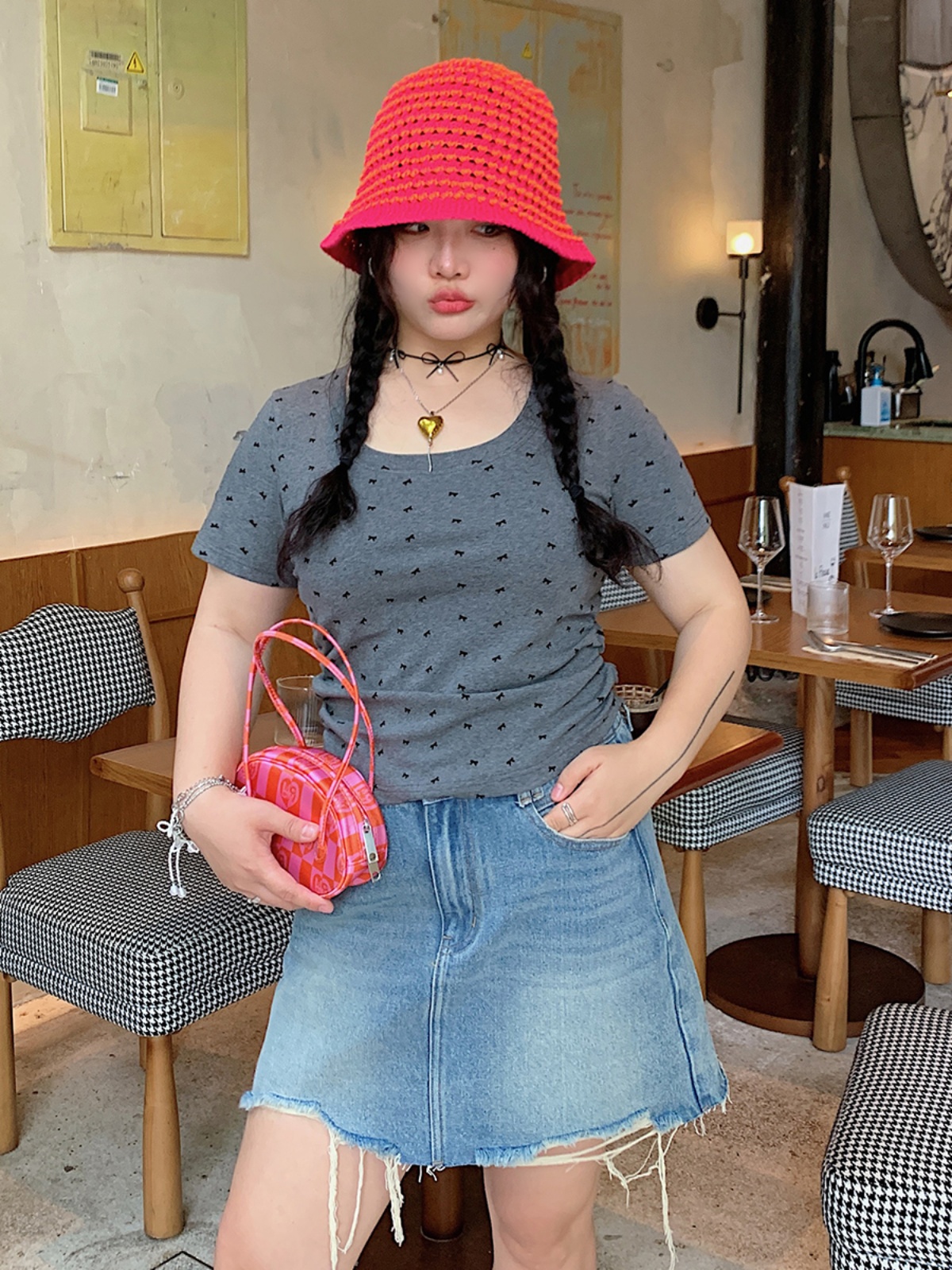 High Waist Plus Size A-Line Denim Skirt for Women - Summer 2025 Slimming Short Skirt, Trendy Casual Style High Waist Plus Size A-Line Denim Skirt for Women - Summer 2025 Slimming Short Skirt, Trendy Casual Style