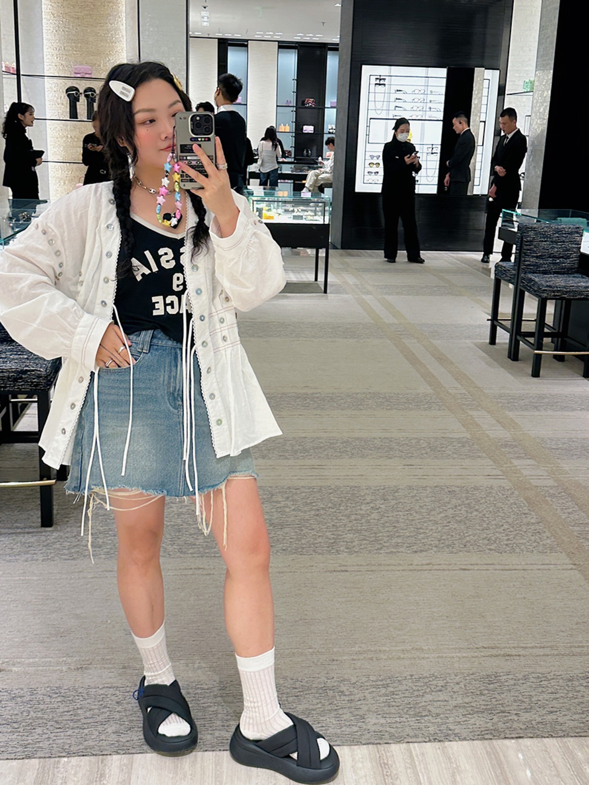 High Waist Plus Size A-Line Denim Skirt for Women - Summer 2025 Slimming Short Skirt, Trendy Casual Style High Waist Plus Size A-Line Denim Skirt for Women - Summer 2025 Slimming Short Skirt, Trendy Casual Style