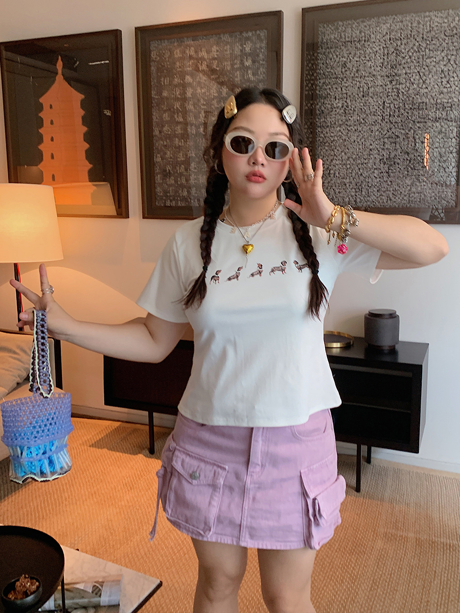 High Waist Plus Size Hot Girl Summer Skirt Pants - Trendy Half Skirt for Women - Fashionable Short Skirt 2025 High Waist Plus Size Hot Girl Summer Skirt Pants - Trendy Half Skirt for Women - Fashionable Short Skirt 2025