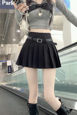 High Waist White Pleated Skirt Pants for Women - Summer College Style A-Line Design, Anti-Exposure for Spicy Girls