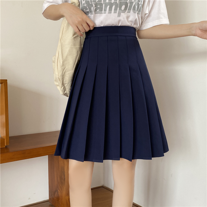 High-Waisted A-Line Pleated Skirt for Women, Plus Size Mid-Length Curvy Style, Autumn & Summer Essential High-Waisted A-Line Pleated Skirt for Women, Plus Size Mid-Length Curvy Style, Autumn & Summer Essential