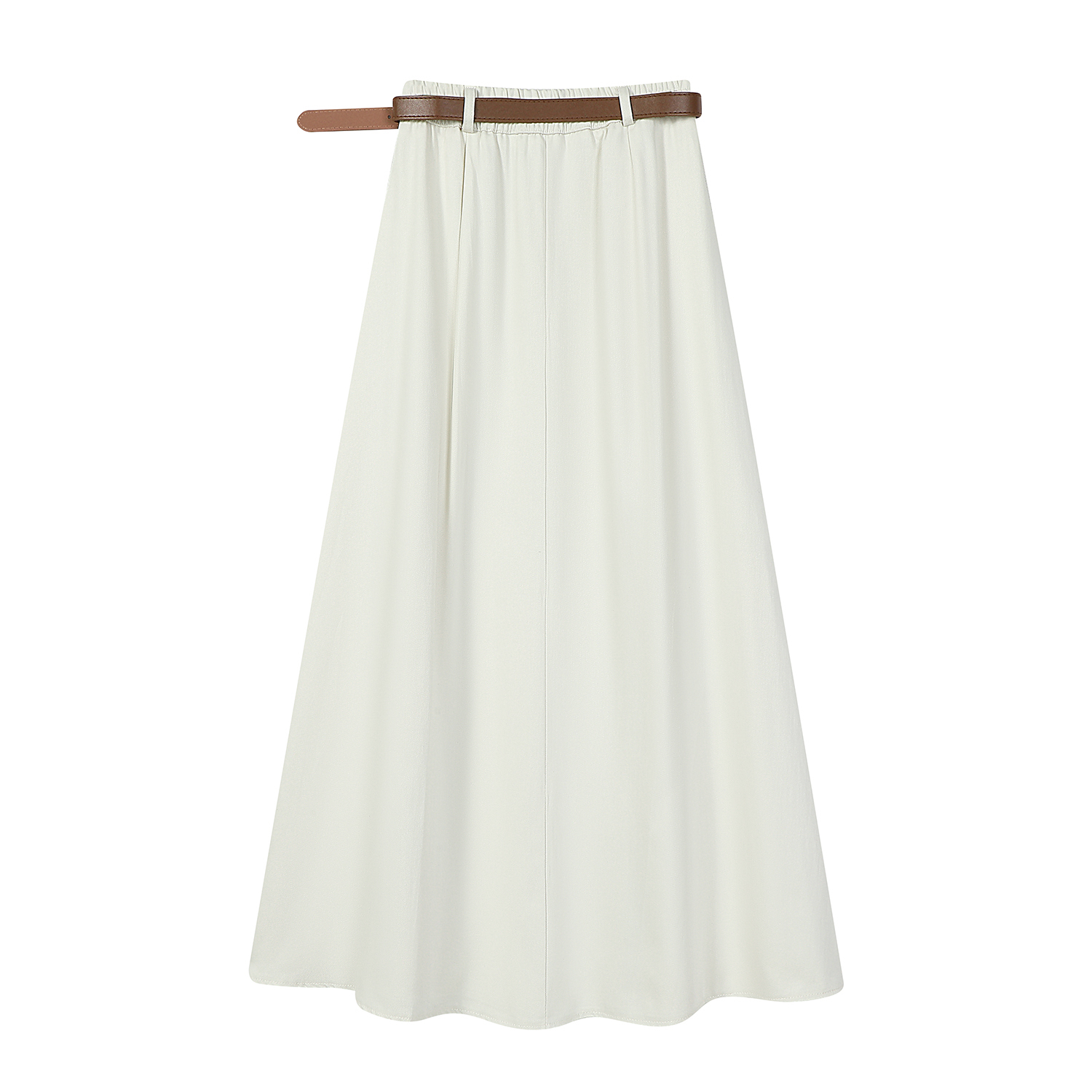 High-Waisted A-Line Skirt for Women - Simple College Style Mid-Length Umbrella Skirt for Spring/Summer 2025 High-Waisted A-Line Skirt for Women - Simple College Style Mid-Length Umbrella Skirt for Spring/Summer 2025