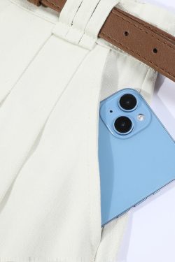 High-Waisted A-Line Skirt for Women - Simple College Style Mid-Length Umbrella Skirt for Spring/Summer 2025