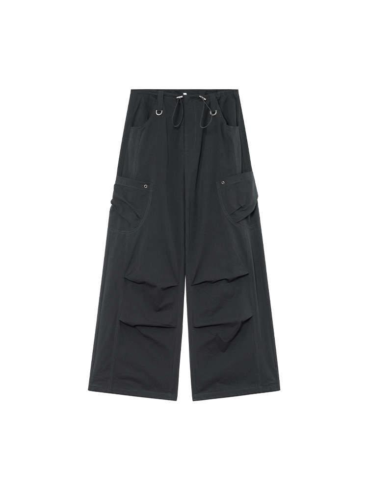 High-Waisted Draped Casual Work Pants for Women - American Style Metal Ring Rivet Design - Summer 2025 Fashion Trends High-Waisted Draped Casual Work Pants for Women - American Style Metal Ring Rivet Design - Summer 2025 Fashion Trends