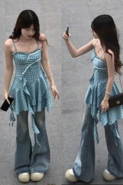 High-Waisted Flared Pants for Women - 2025 Plus Size Loose-Fitting Jeans, Comfortable and Stylish Slightly Flared Design