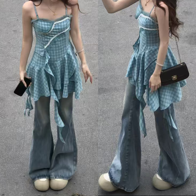 High-Waisted Flared Pants for Women - 2025 Plus Size Loose-Fitting Jeans, Comfortable and Stylish Slightly Flared Design High-Waisted Flared Pants for Women - 2025 Plus Size Loose-Fitting Jeans, Comfortable and Stylish Slightly Flared Design