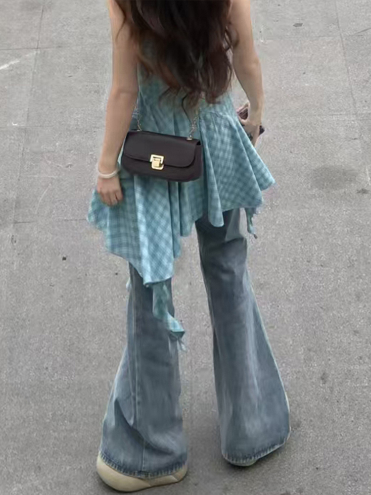 High-Waisted Flared Pants for Women - 2025 Plus Size Loose-Fitting Jeans, Comfortable and Stylish Slightly Flared Design High-Waisted Flared Pants for Women - 2025 Plus Size Loose-Fitting Jeans, Comfortable and Stylish Slightly Flared Design