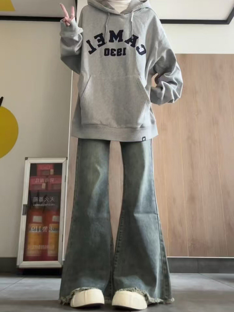 High-Waisted Flared Pants for Women - Loose Fit Denim Micro-Flare in 2025 Style, Perfect for Petite and Plus-Size Figures High-Waisted Flared Pants for Women - Loose Fit Denim Micro-Flare in 2025 Style, Perfect for Petite and Plus-Size Figures