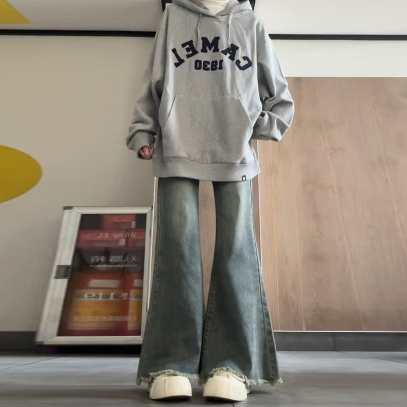 High-Waisted Flared Pants for Women - Loose Fit Denim Micro-Flare in 2025 Style, Perfect for Petite and Plus-Size Figures High-Waisted Flared Pants for Women - Loose Fit Denim Micro-Flare in 2025 Style, Perfect for Petite and Plus-Size Figures