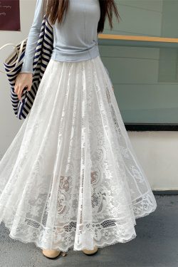 High-Waisted Lace Fairy Half-Length Qipao Underskirt - Elegant Drape Pleated Mesh A-Line Skirt for Chic Layering