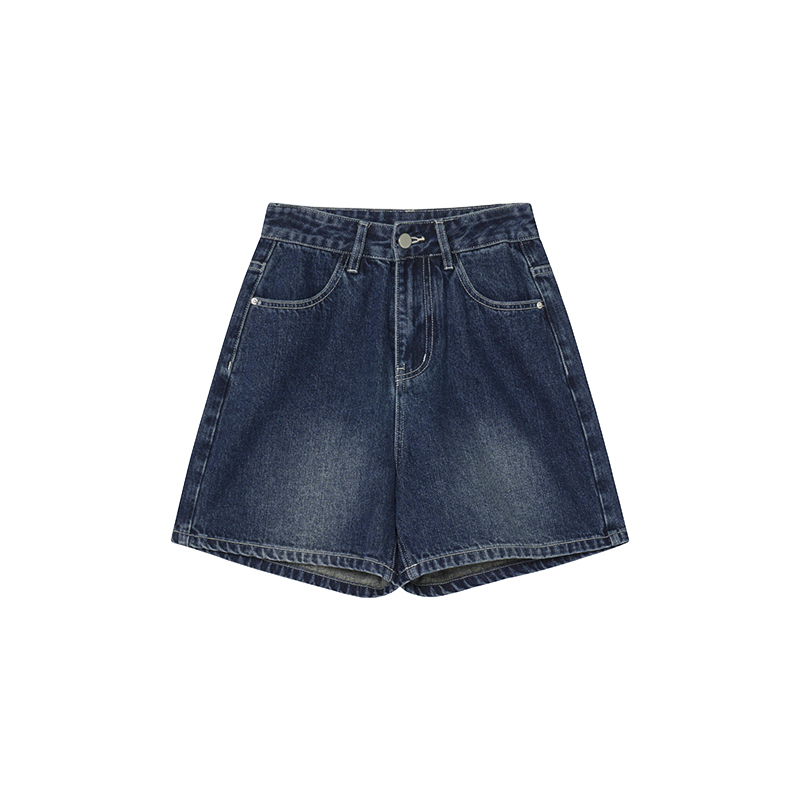 High-Waisted Little Bear Embroidered Pocket Denim Shorts for Women - Straight-Leg Petite 2025 Fashion Trend High-Waisted Little Bear Embroidered Pocket Denim Shorts for Women - Straight-Leg Petite 2025 Fashion Trend