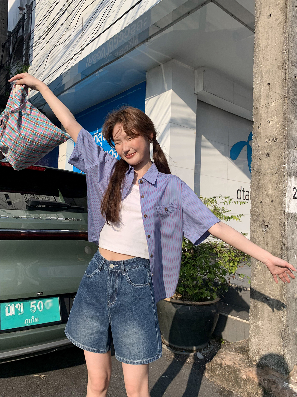 High-Waisted Little Bear Embroidered Pocket Denim Shorts for Women - Straight-Leg Petite 2025 Fashion Trend High-Waisted Little Bear Embroidered Pocket Denim Shorts for Women - Straight-Leg Petite 2025 Fashion Trend