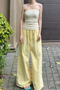 High-Waisted Loose Wide-Leg Casual Pants for Women - American Style Spring/Summer 2025 Slimming Cool Straight Trousers