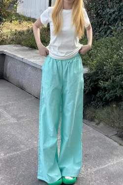 High-Waisted Loose Wide-Leg Casual Pants for Women - American Style Spring/Summer 2025 Slimming Cool Straight Trousers